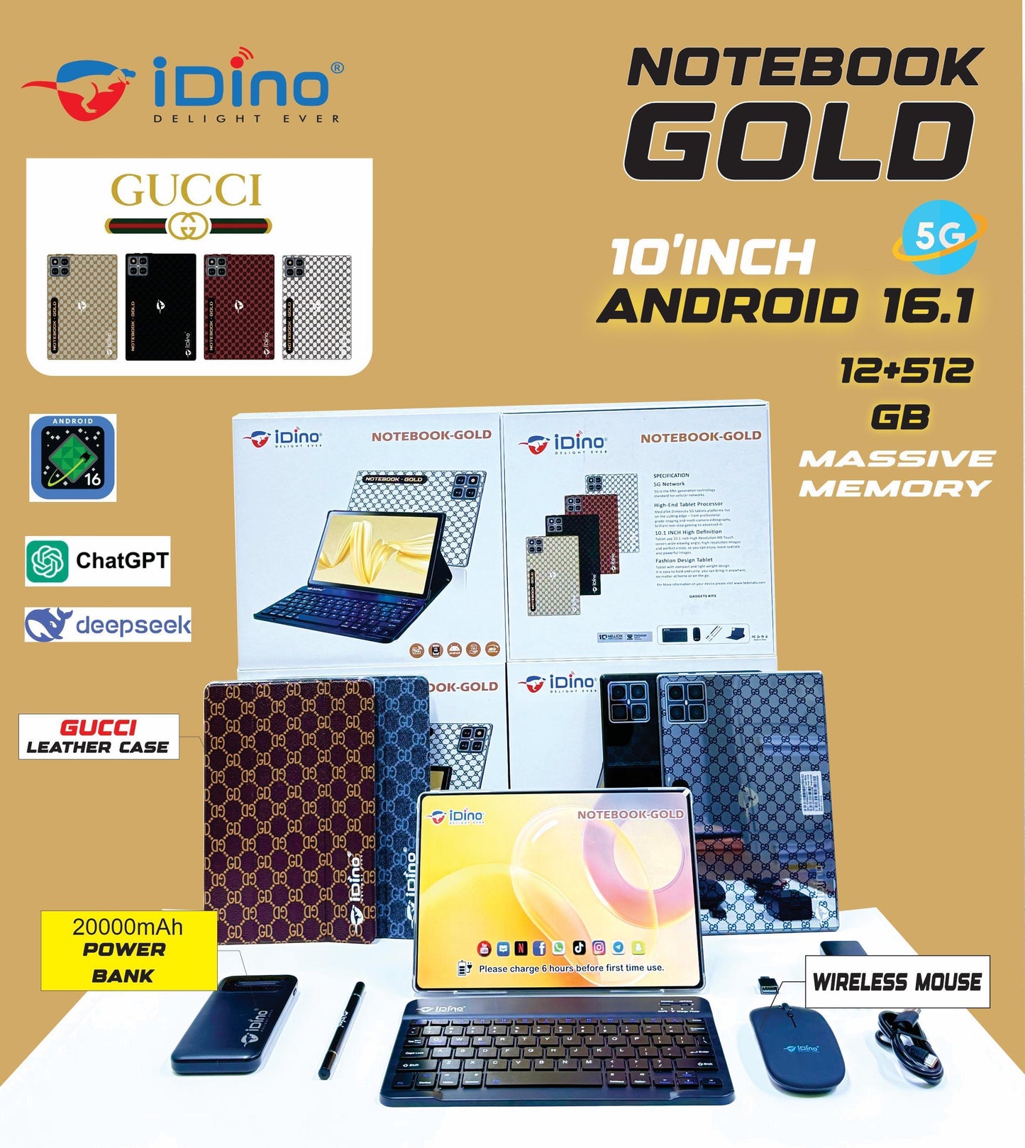 Notebook Gold